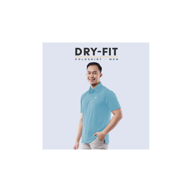 Polo Dry Fit Biru Polo Dry Fit Biru