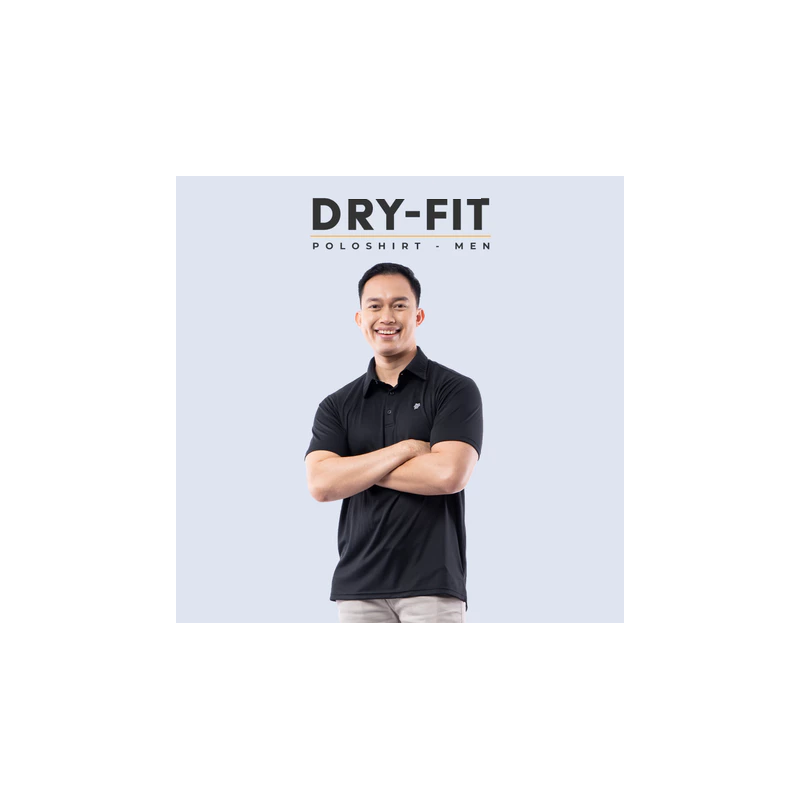 Polo Dry Fit Hitam Polo Dry Fit Hitam